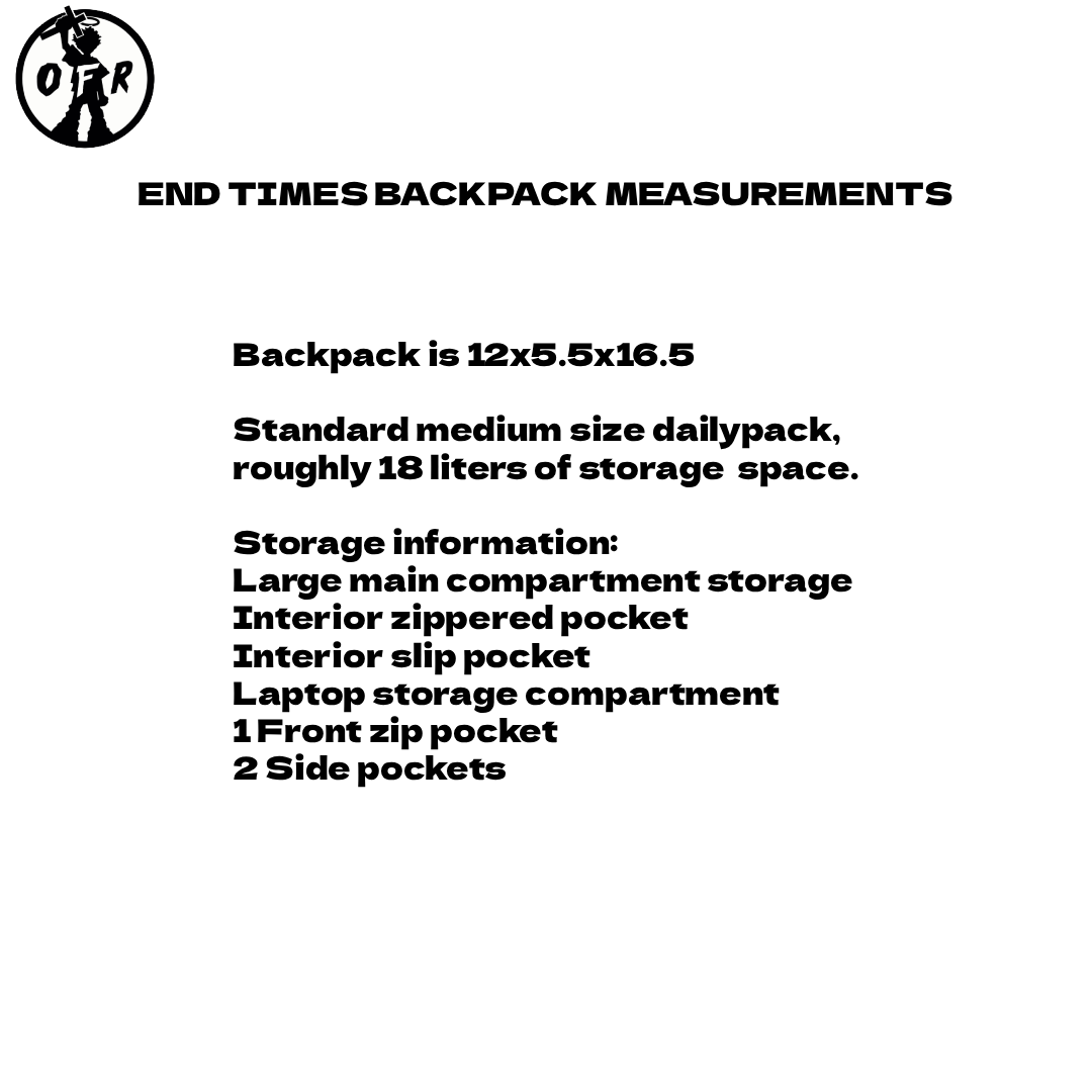 End Times Backpack